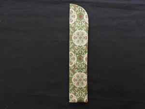 京風庵大むら　6寸5分用扇子袋(龍村美術織物)　花鳥梅花紋錦