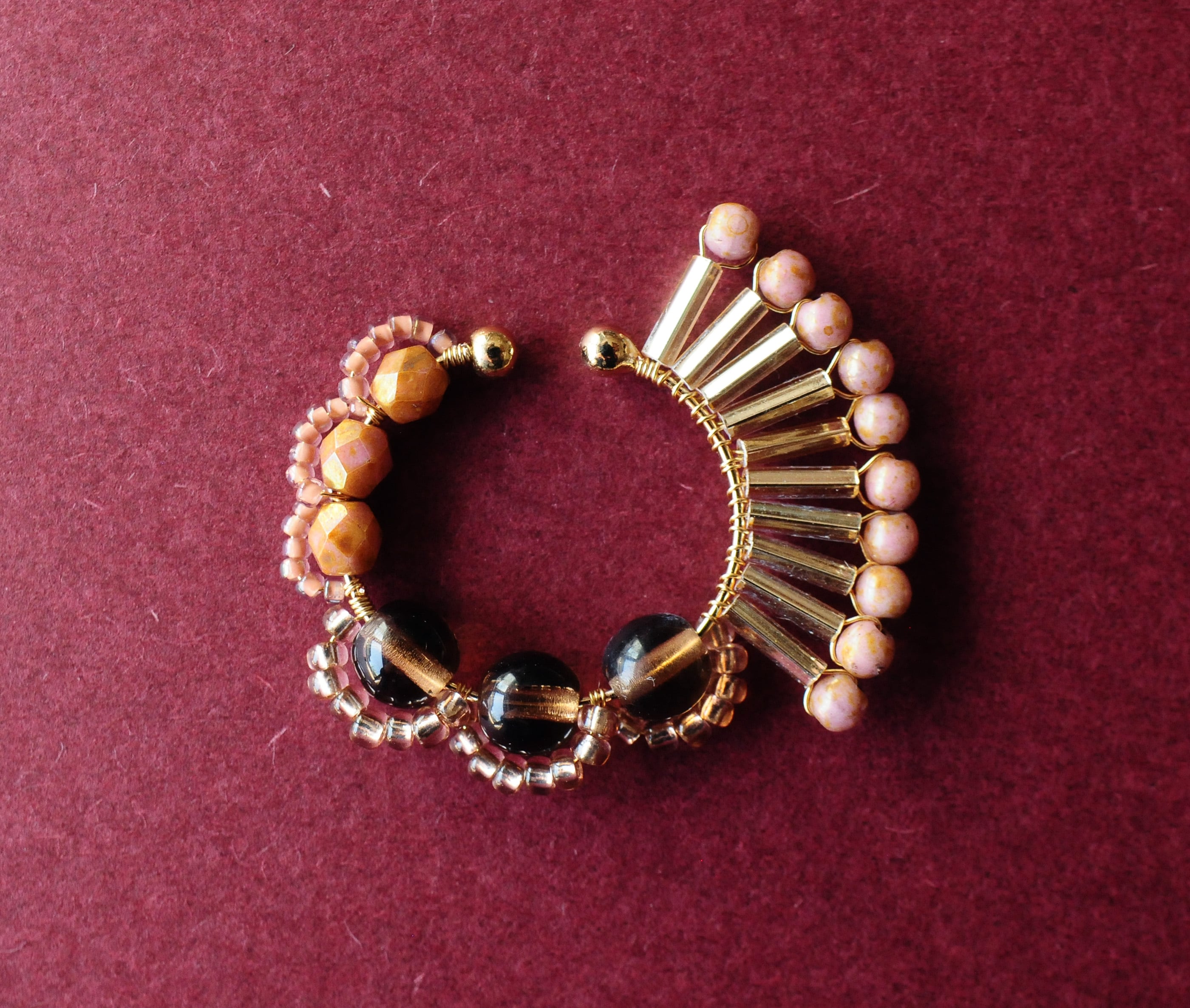 ＜Rollo～イロヅクビジュー～＞イヤーカフ『 ハミングバード/hummingbird 』<Mocha(32)>