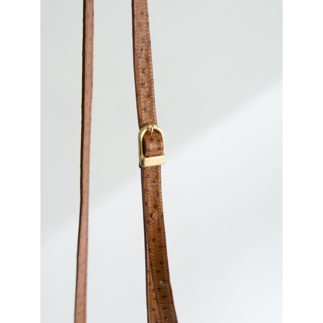 【専用】古着屋購入 i santi イタリア製 ショルダーバッグ 0403 i santi】Made in Italy Ostrich Leather Mini Crossbody Bag