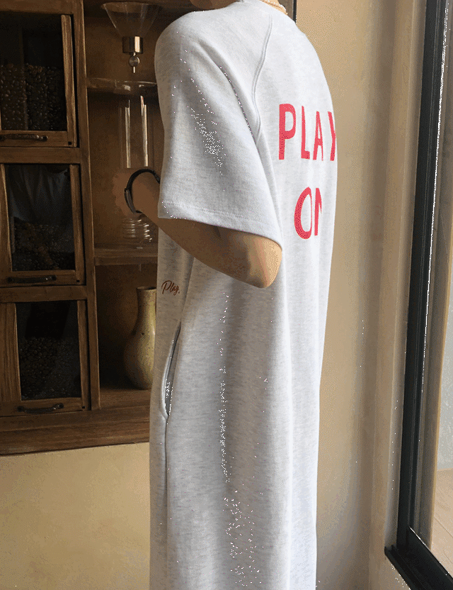 【24ss】Casual Sweat Long One-piece_3colors