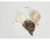韓国子供服 / 26winter / VANILLA BUNNY / ポンポンニットボンネット / キッズ / 冬服 *FREE*