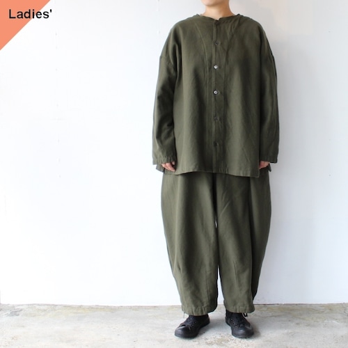 HARVESTY ウールコットンアトリエブラウス WOOL/ COTTON TWILL ATELIER BLOUSE　A42204　（Olive）