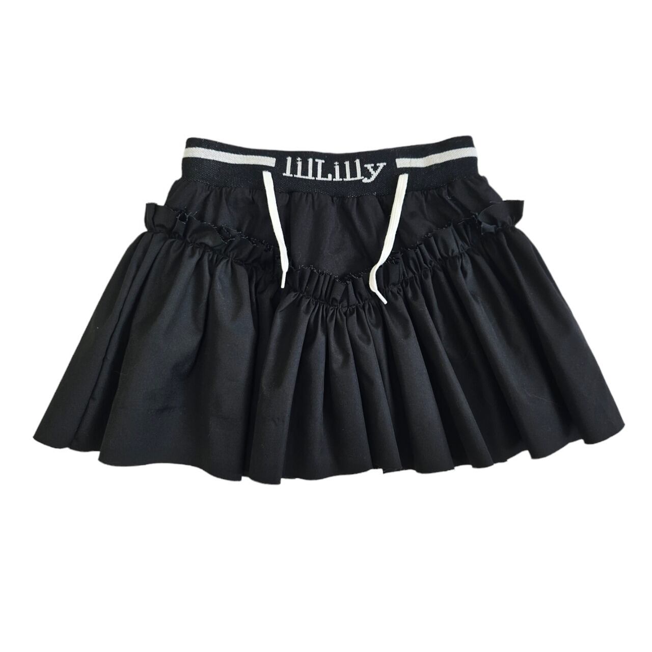 新品lilLily スカート ブラック lilLilly（リルリリー） スカート 3wayマルチロングスカート