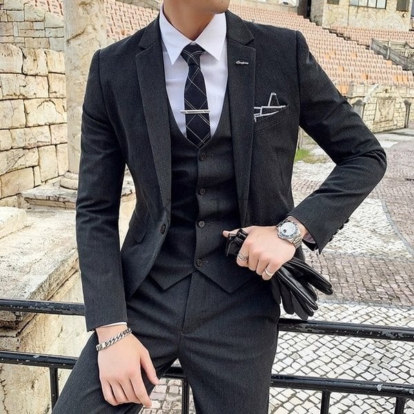 良品 LAD MUSICIAN セットアップ ブラックスーツ 紳士服 42