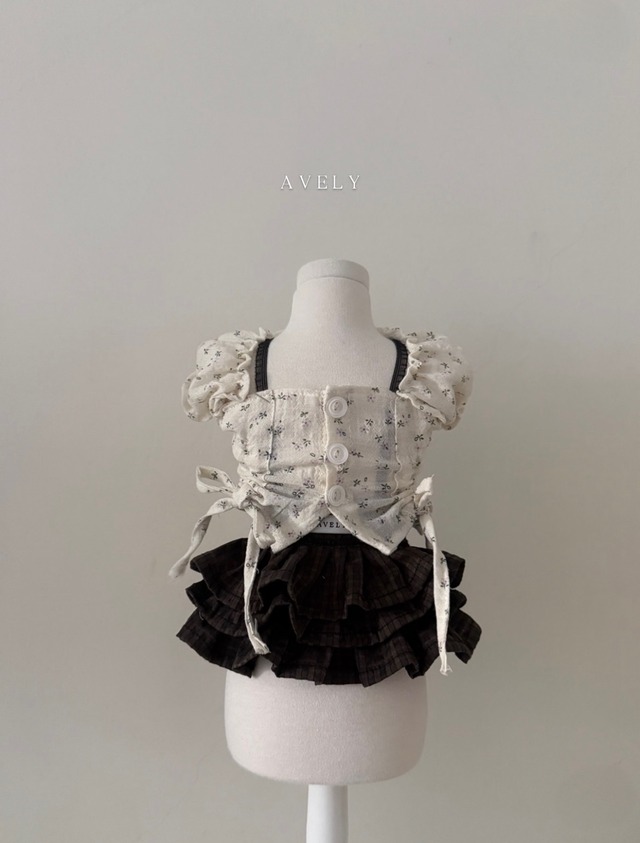 予約  【avely】  Lavender floral blouse