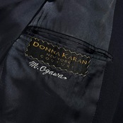 USA製 DONNA KARAN NEW YORK COUTURE ダナキャラン テーラードジャケット /ブラック系 メンズ アメリカ製
