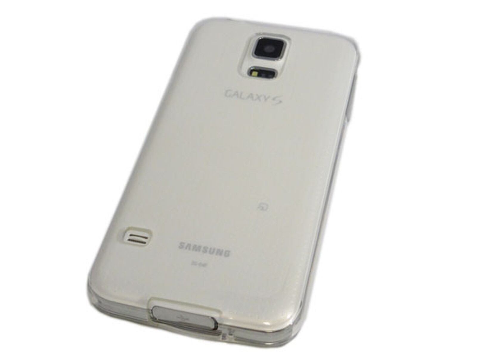 Galaxy S5 SC-04F SCL23 ジャケット シンプル 無地 光沢 ＴＰＵ ソフト ...