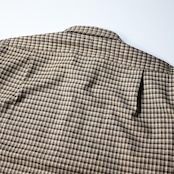 INTÉRIM / TRICOLOR CHECK GINGHAM DEADSTOCK SQUARE REGULAR SHIRTS