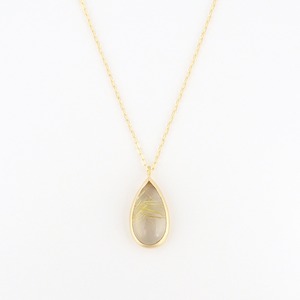 Naturel rutile quartz necklace