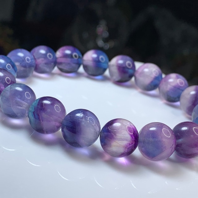 no1.幻想的な色合いレアカラーフローライト ブレスレット