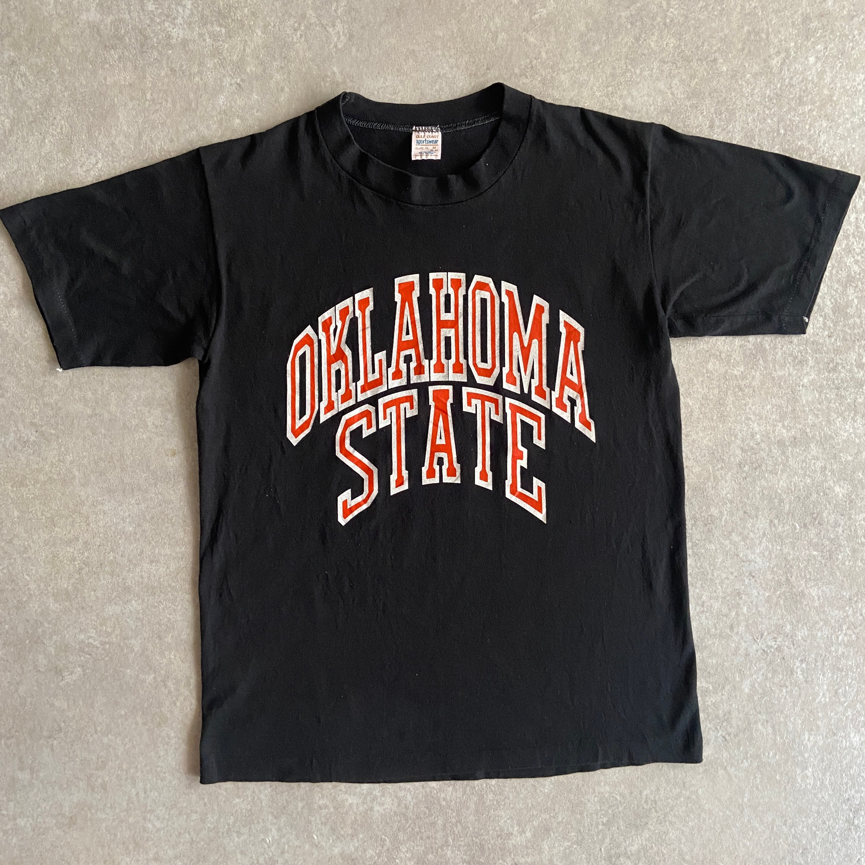 1970s Sportwear College Tee M Made in USA H345