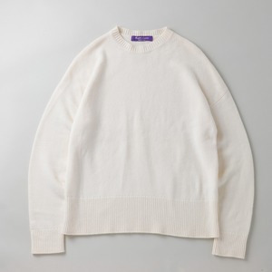 【未使用】Ralph Lauren Purple Label special cashmere Knit sweater made in Italy big size excellent condition/ ラルフローレン パープルレーベル スペシャル カシミヤ ニット セーター サイズXL  オフホワイト イタリア製 定価約30万  未使用 一級品