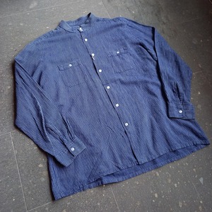 ストライプバンドカラーシャツ used [104100]