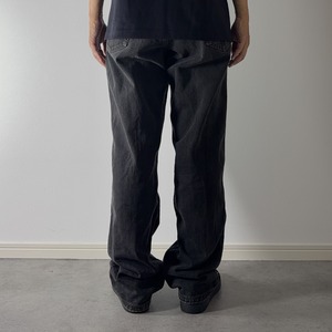00s Levi's 550 black denim pants "made in USA" [W35L31.5相当] 古着