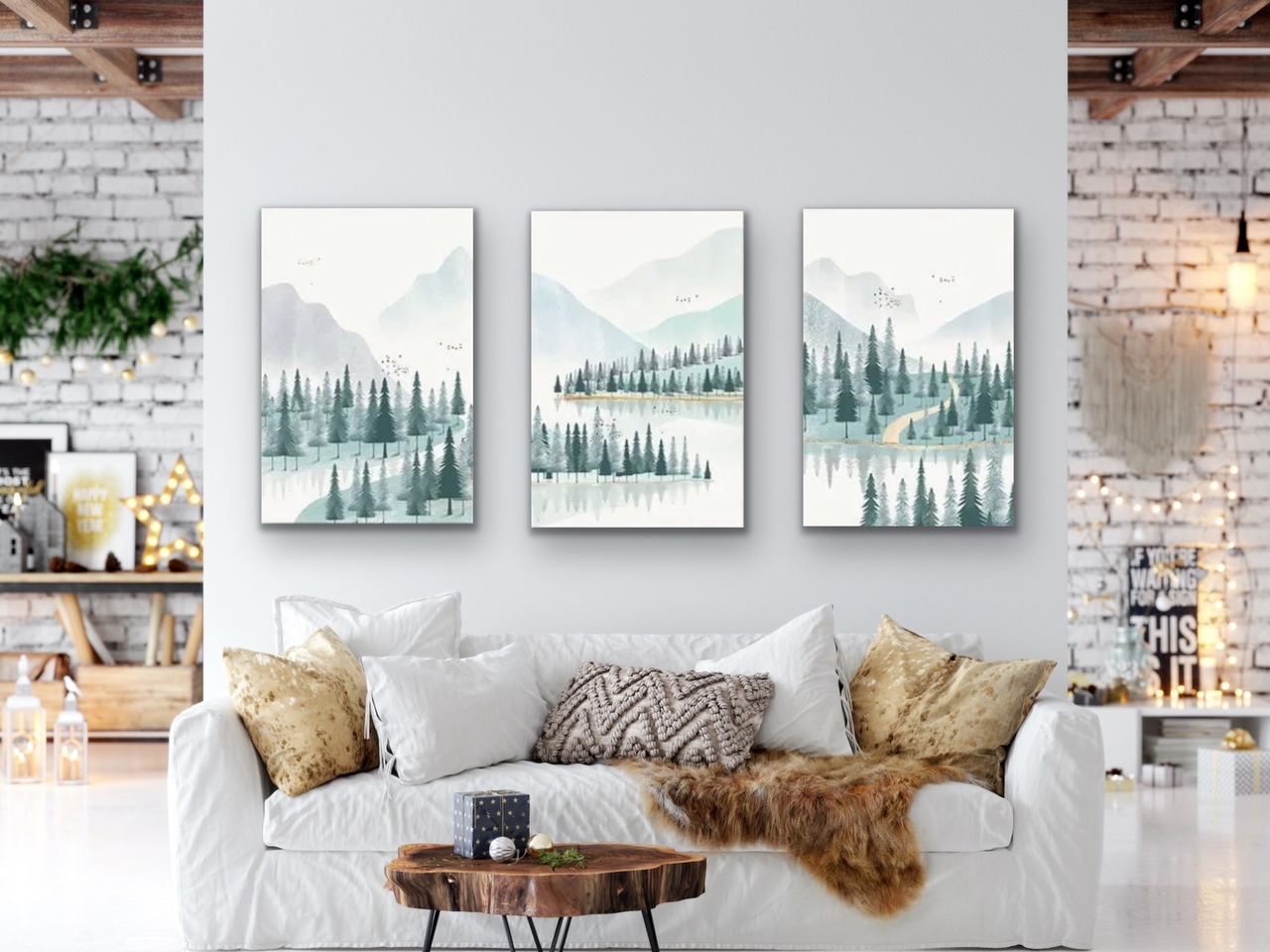 絵画/アートパネル/インテリア/モダン/北欧/おしゃれ　アートパネル 3枚セット(お取り寄せ商品)