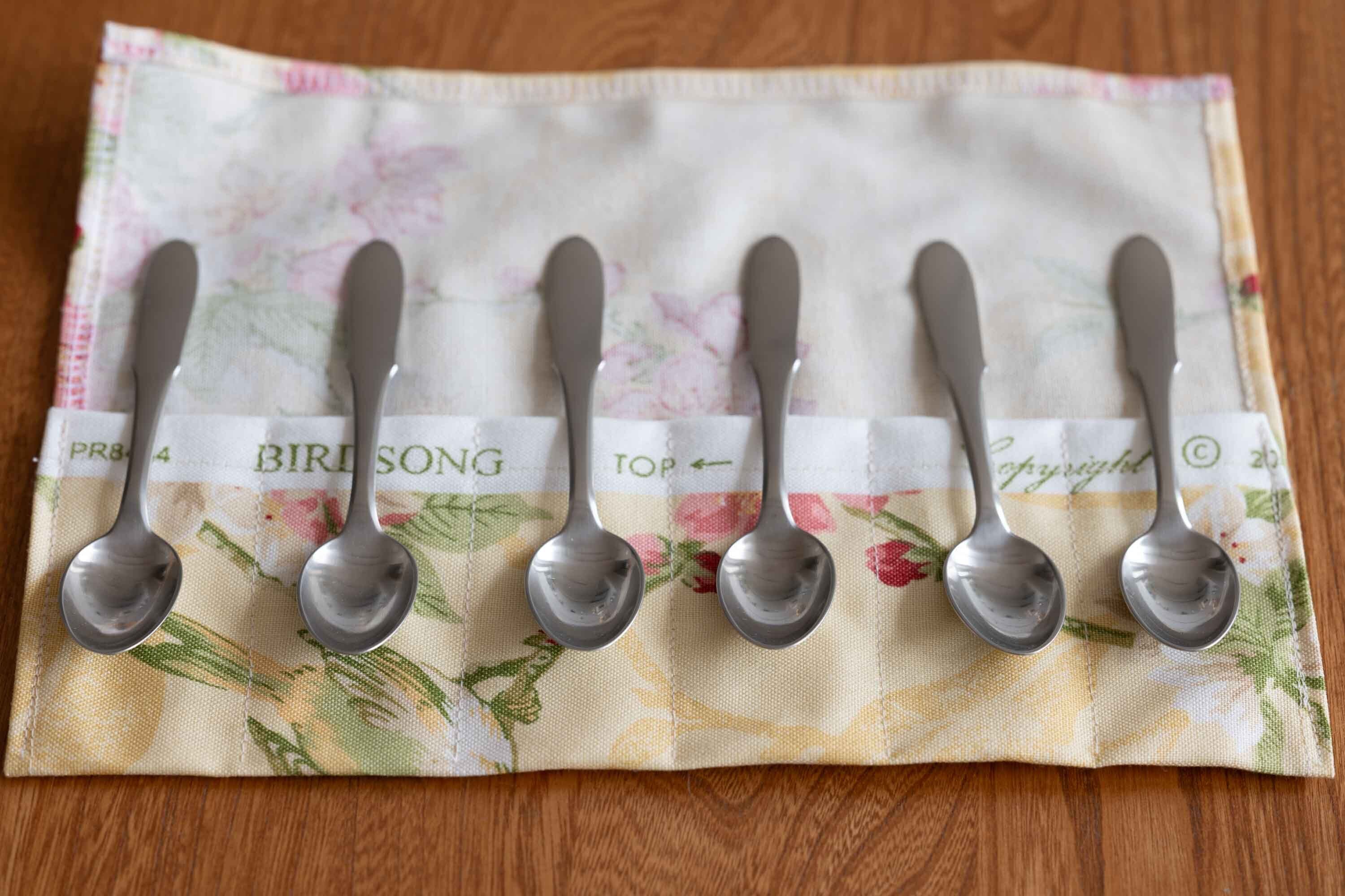 Mitra (ミトラ) デミタスプーン 6本セット オリジナルカトラリー入れ付 Georg Jensen(ジョージ・ジェンセン)1941年〜