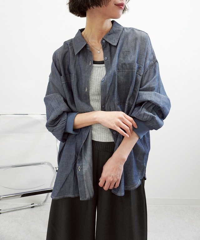 2.2オンスデニムリブ袖SH　5212748（0330）