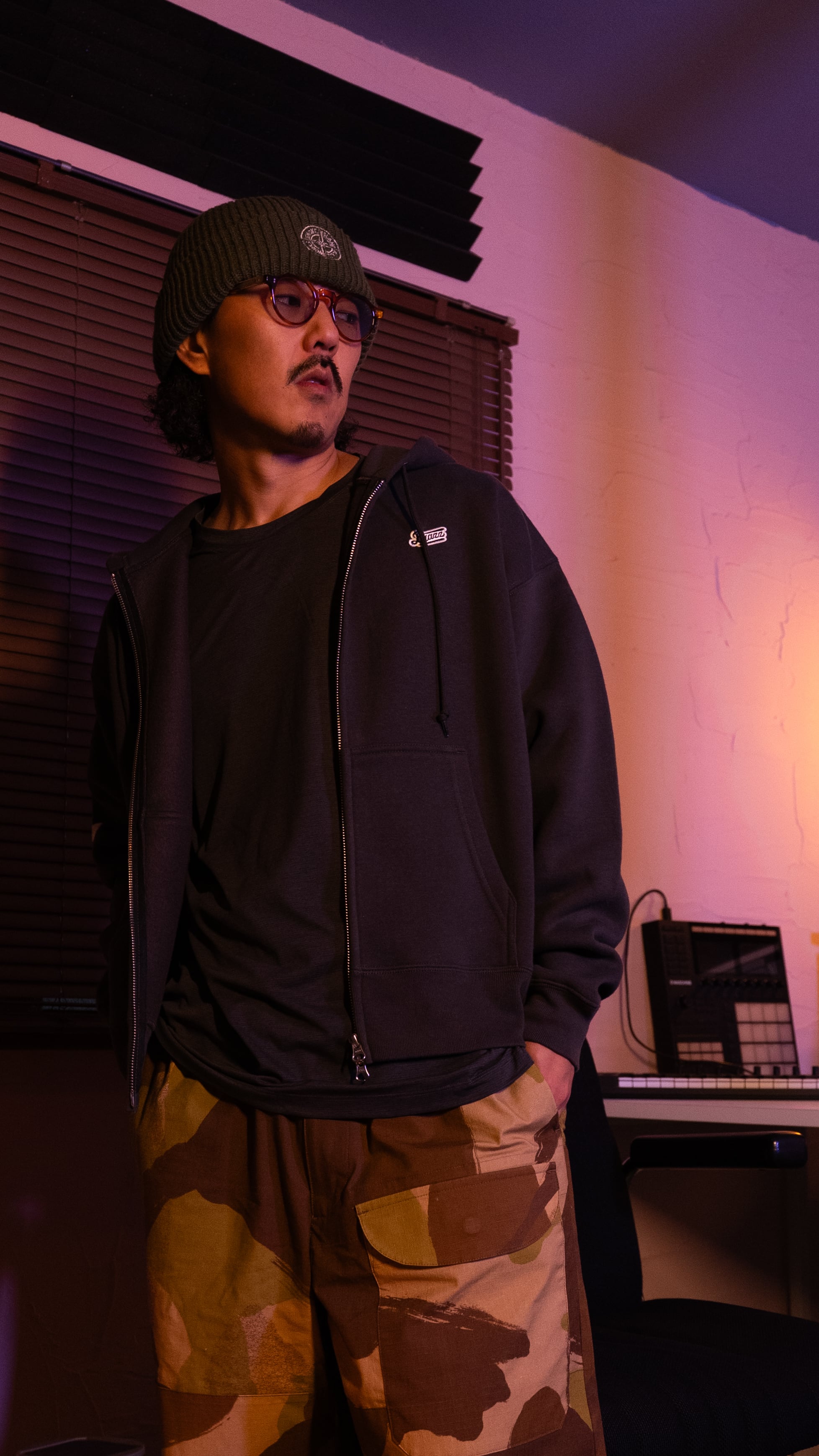 Fu-ji Blazz Zipup Hoodie [Charcoal] | blazz works