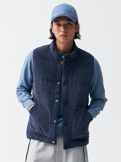 Good On 】ニットコーデュロイ×光電子 ポカポカベスト | 気仙沼 シャークス