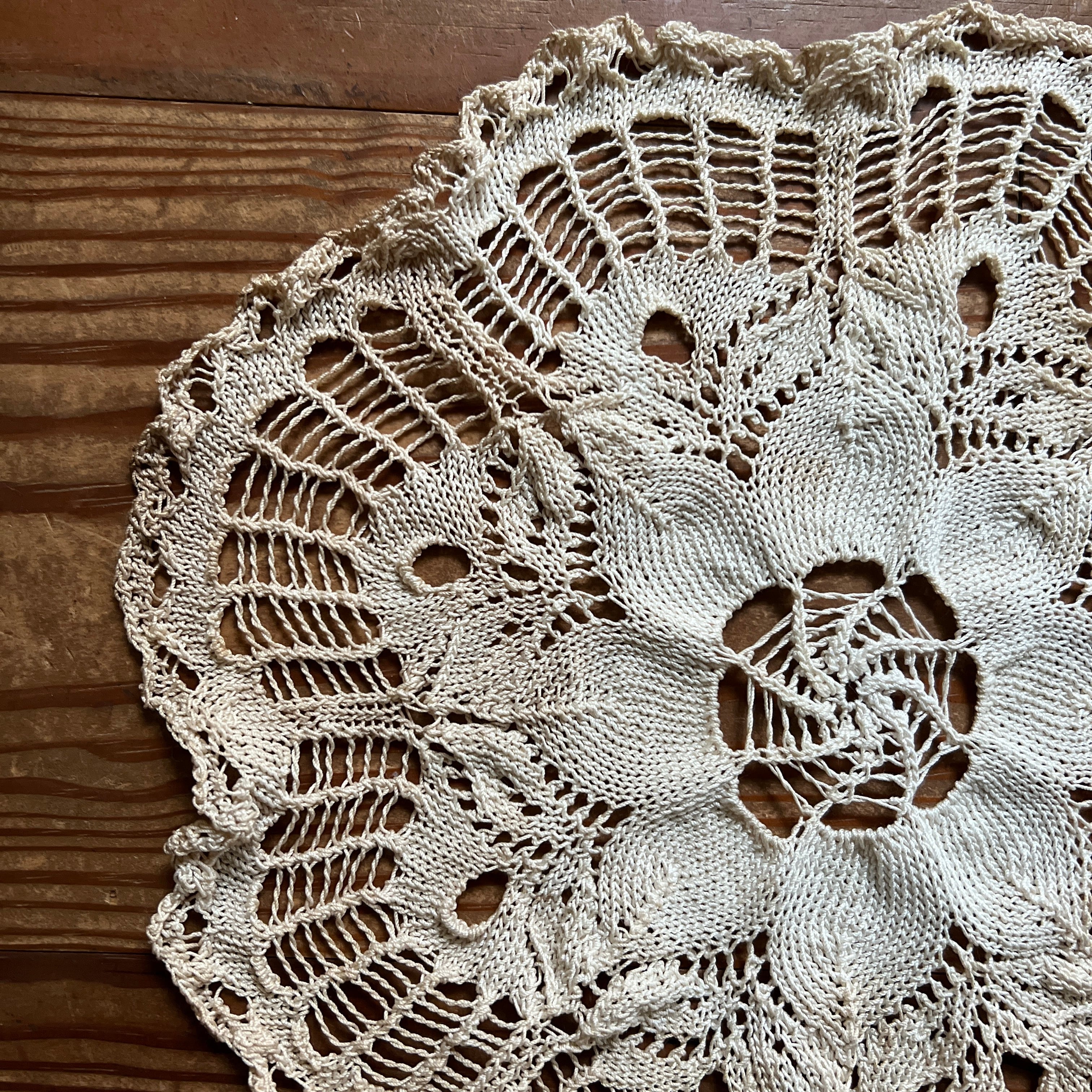 古いレース(E)ドイリー フランスアンティーク ヴィンテージ