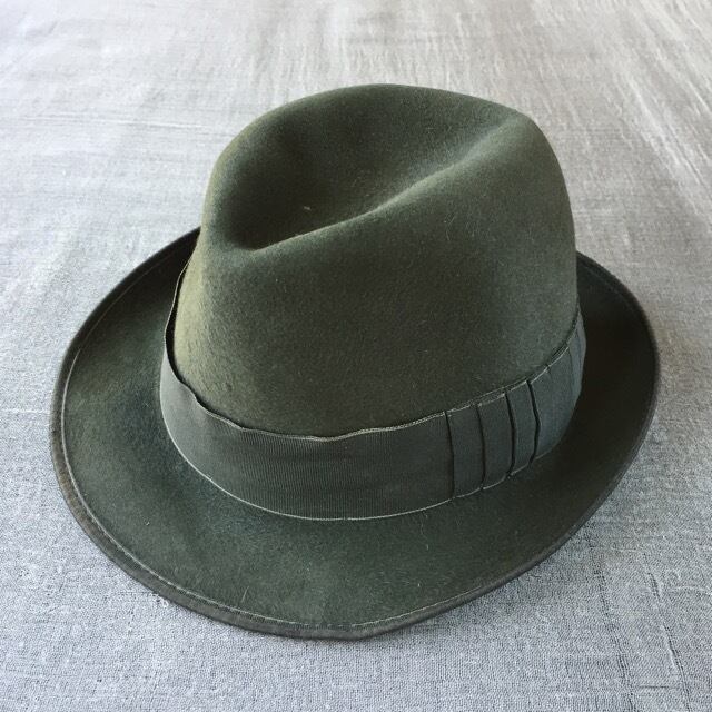 Borsalinoボルサリーノ ダークグリーン/57cm-7 1/8inch qualità extra superiore (B6)