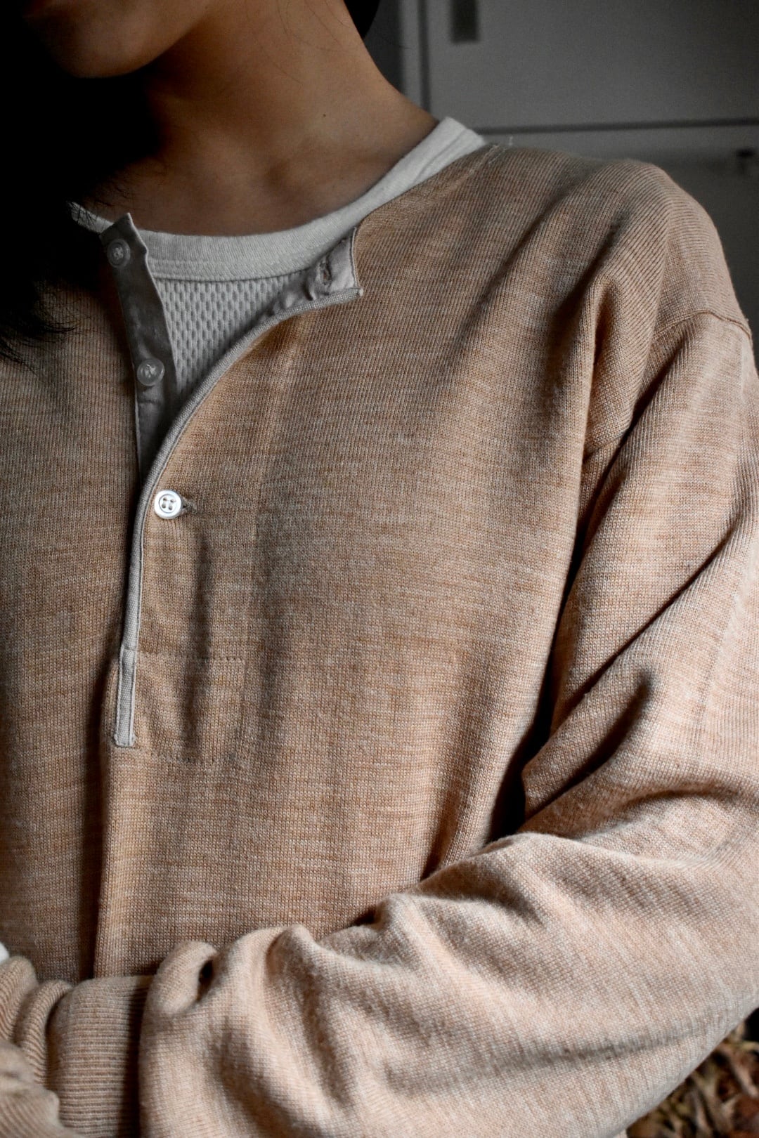 50s Vintage Henry Neck Sweat  