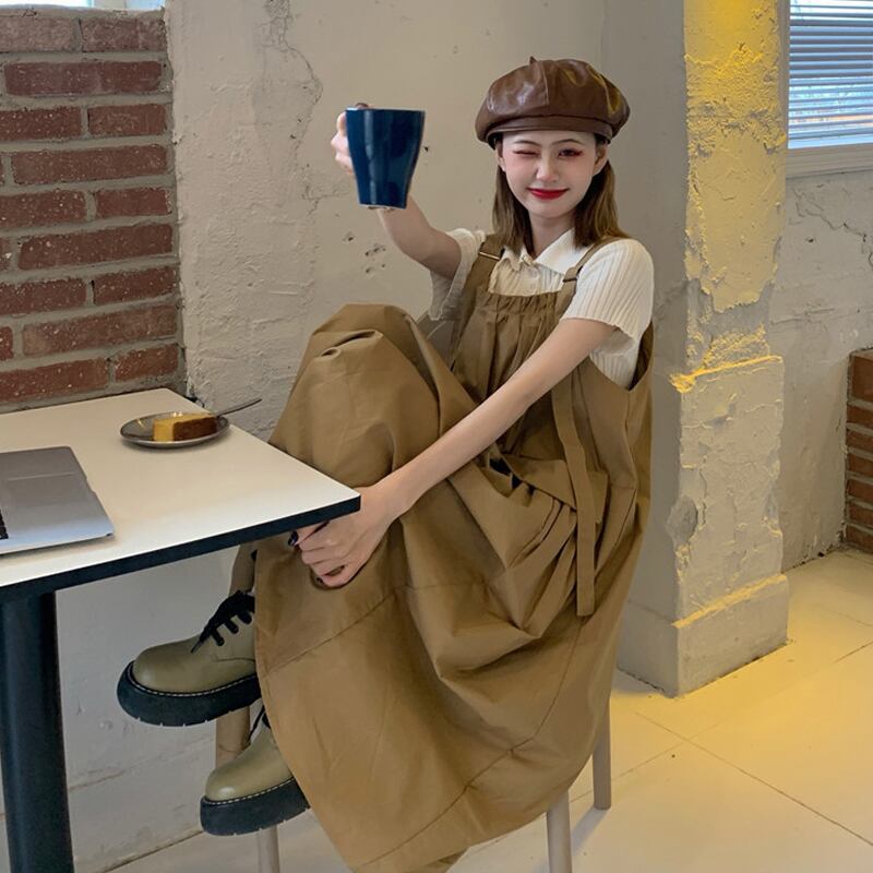 スタンダードスカート ロングサマードレス レトロ 夏物 スーパーモール18635601710