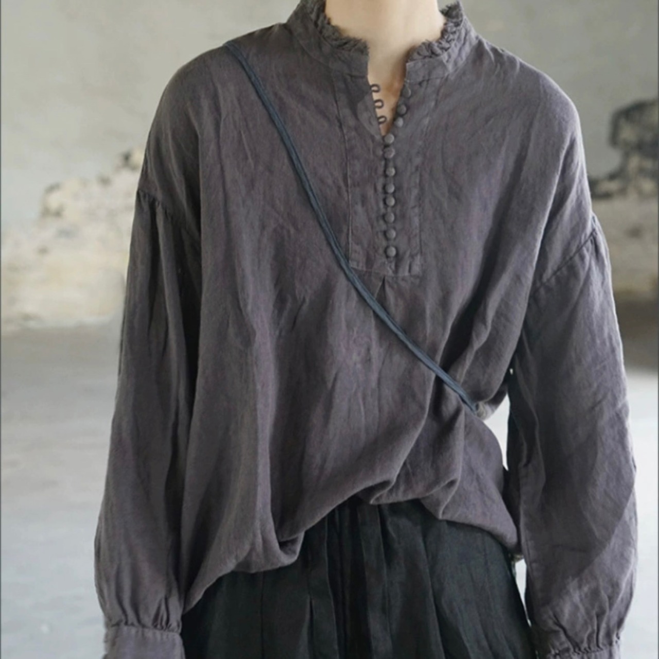 ラベンダーリチュアル　リネンブラウス　M23934