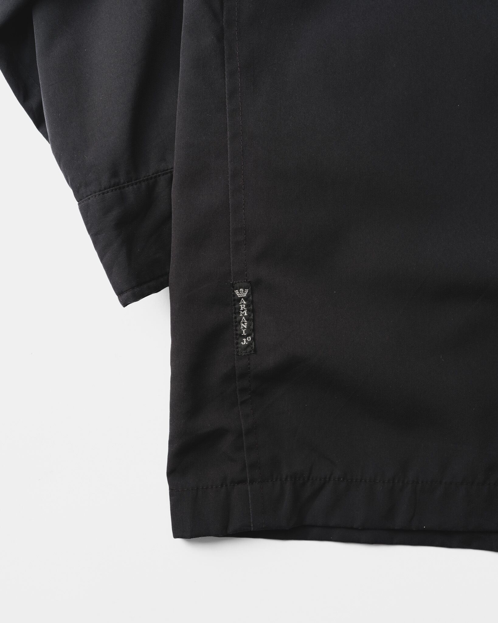1990's] “ARMANI JEANS” Technical Shelled Zip-Up Jacket