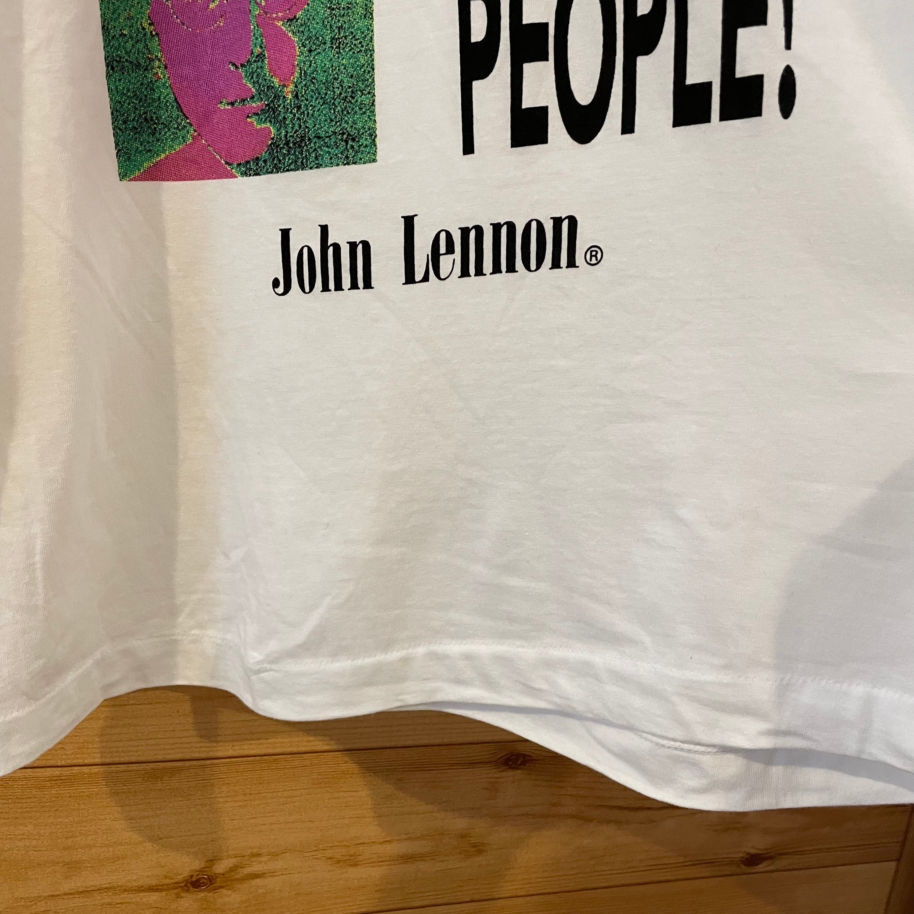 JOHN LENNON】80s 90s 希少 日本企画 プリント Tシャツ シングル