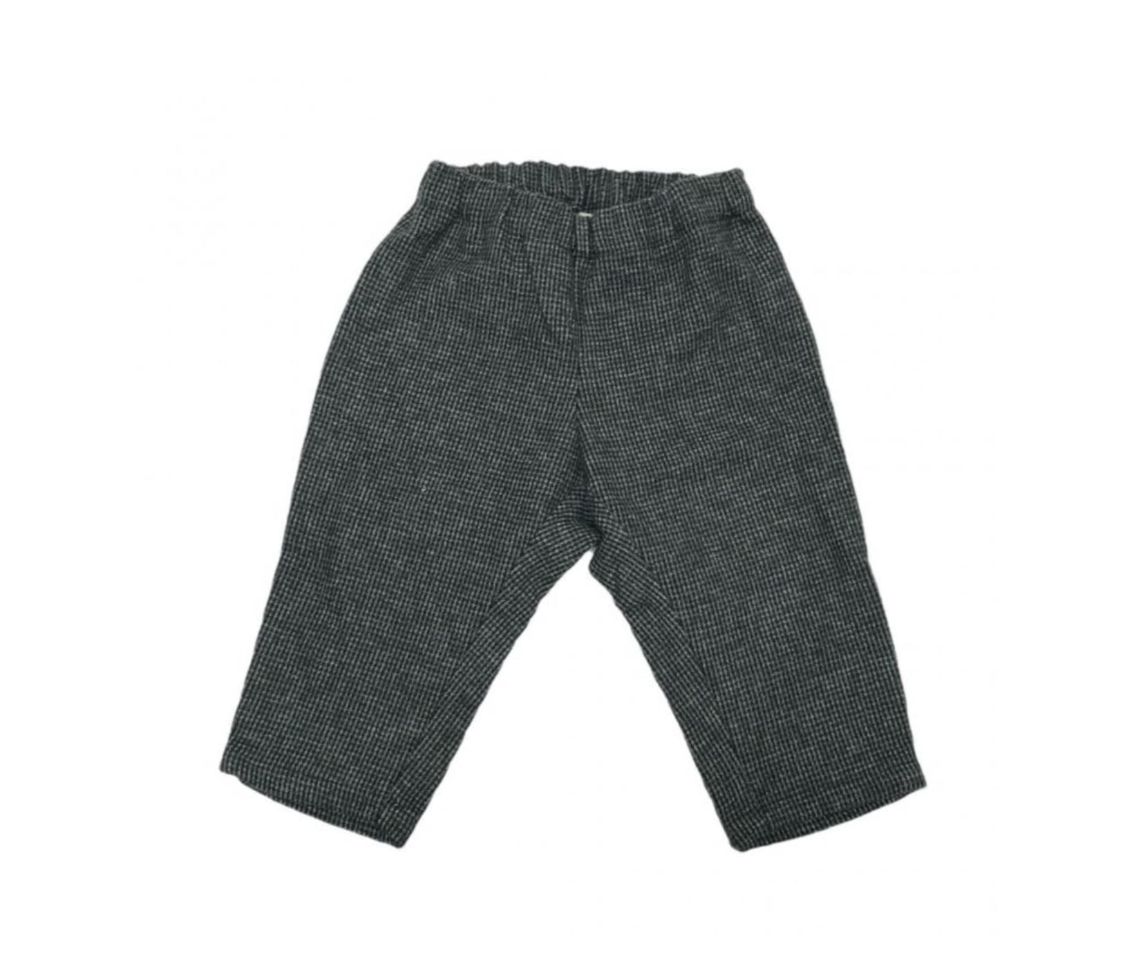 【 BABY 】〈 MOUN TEN. 25AW 〉cotton tweed easy pants "ロングパンツ" / gray x bk