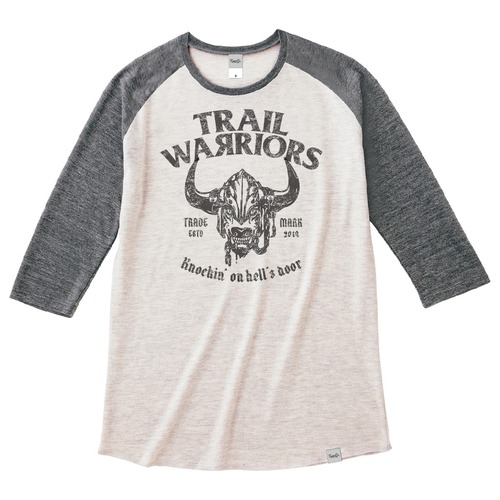 【在庫限りで販売終了】Tri Brend Raglan 3/4 Sleeve T-Shirt / TW / Oatmeal×Heather Black