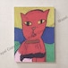 アートパネル アートボード ファブリックパネル おしゃれ 【沖野あゆみ 赤い猫】 サイズ:F4(333mm×242mm) 壁掛け 絵 絵画 インテリア アートフレーム