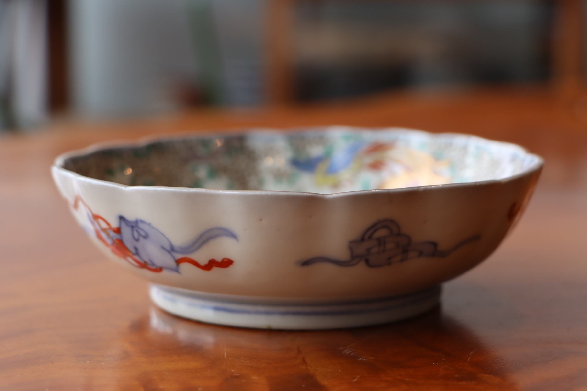 古伊万里 色絵 鳳凰文 膾皿 | (有)新原美術