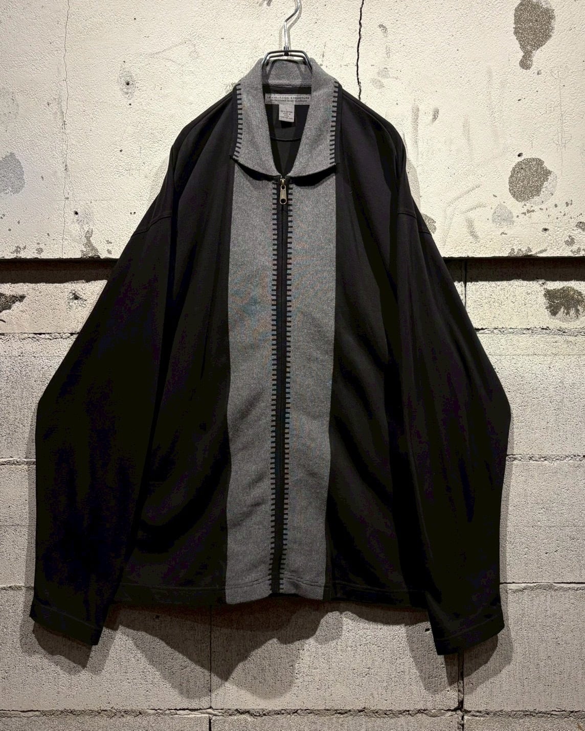 Caka otto】90's “Le Collezioni Structure” Switching Design Knit
