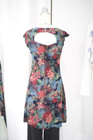 back open flower tunic