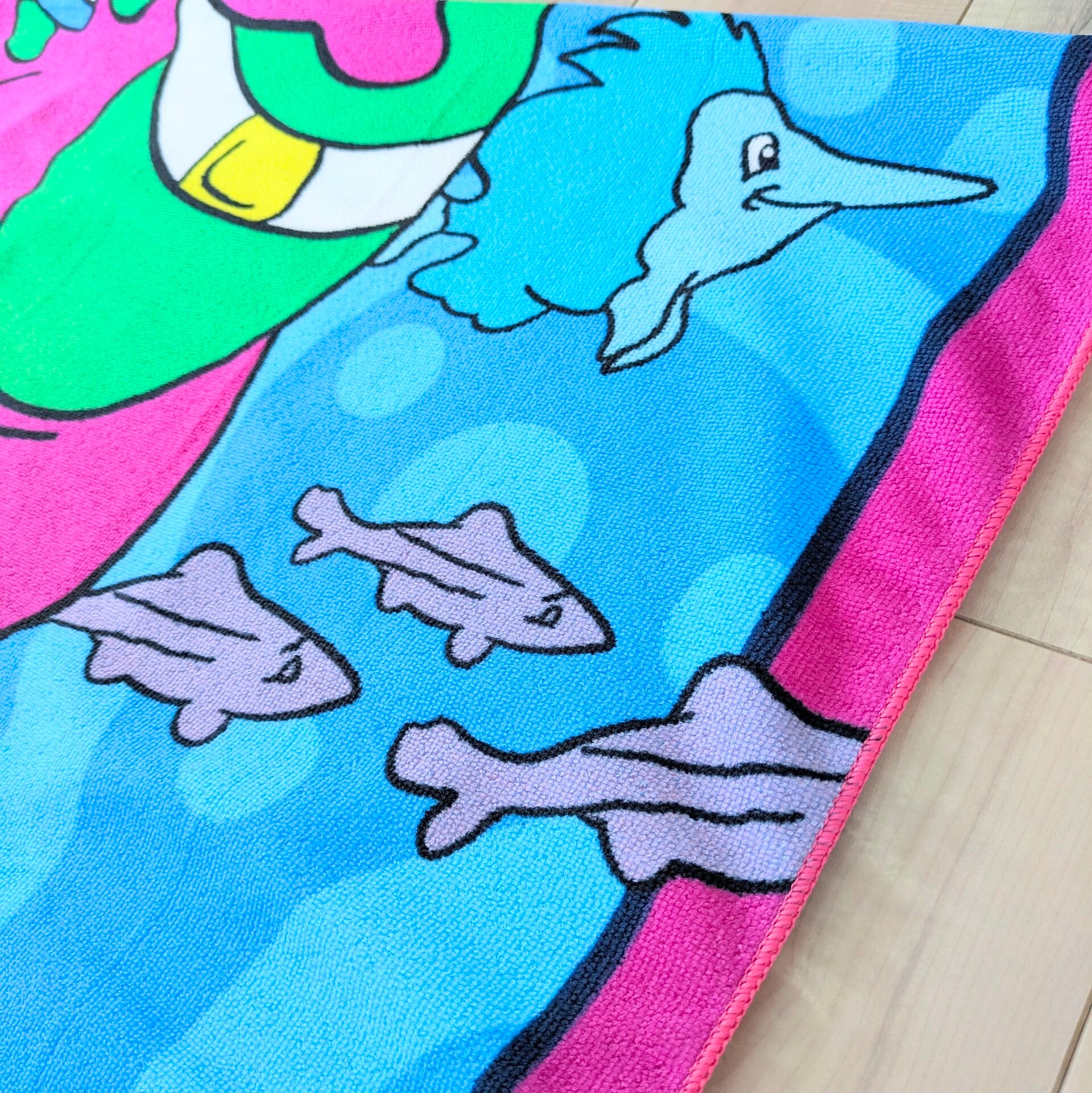 ♧【 Barney & Friends( バーニー&フレンズ ) 】 BIG TOWEL / ビーチタオル / バスタオル 〚アメリカン雑貨 アメトイ〛