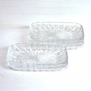 昭和レトロ・ガラス製・長角皿・鉢・5枚セット・No.200425-20・梱包サイズ60