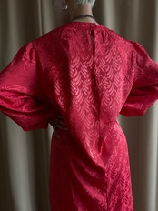 nilani bright red color import dress-4377-10