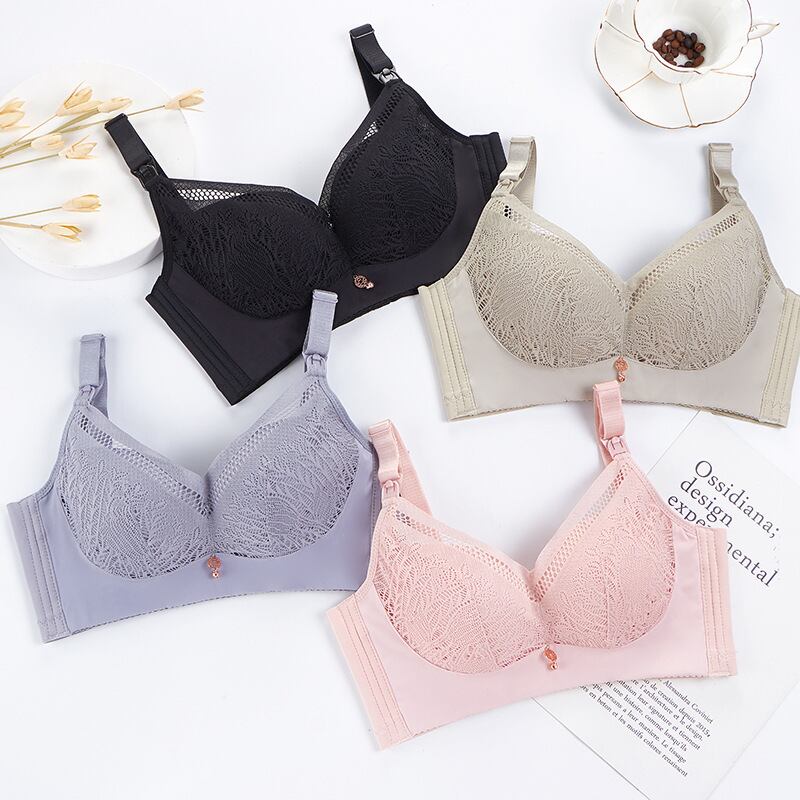 【新作】【送料無料】 2021年夏の薄くて快適な柔らかく通気性のあるレースマタニティ看護ブラセクシーなホット母乳育児下着妊婦 サマー 夏物 AL expec499467586824