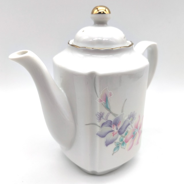 NIKKO(ニッコー)・ティーポット・白磁・No.260312-62・梱包サイズ80