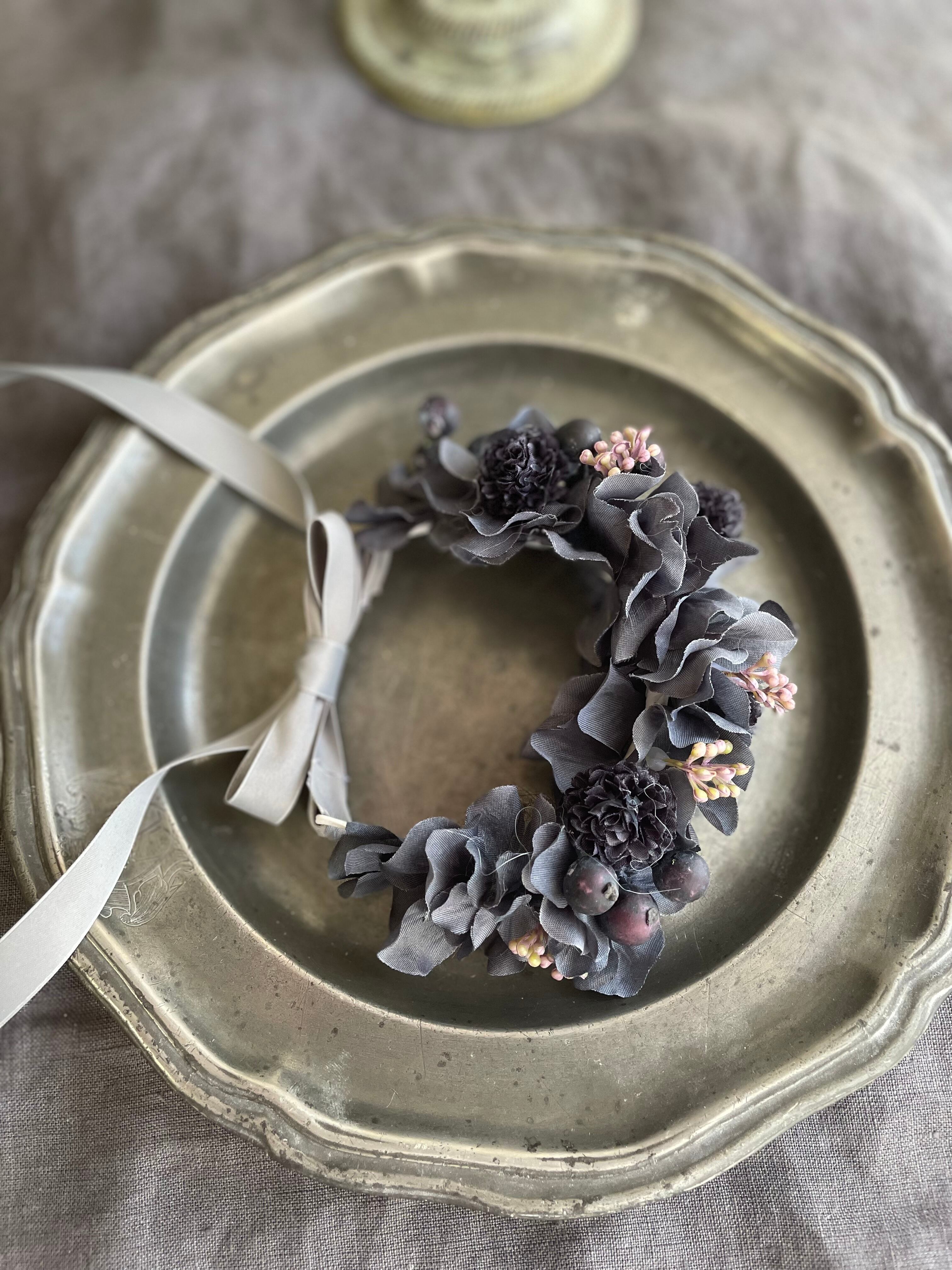 New 紫陽花(造花)アーティフィシャルフラワー フローリストが本気で作っ た花冠 ペットのやさしい花冠 お誕生日やお供えにも ペット用アクセサリー 犬猫花冠 リングドッグ 記念日 フォト撮影会 ウェディングドッグ 誕生日 プリザーブドフラワー ドライフラワー 可愛い おしゃれ ナチュラル 優しい お供え