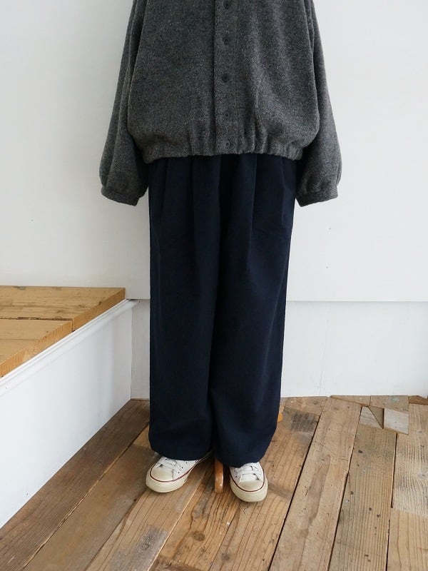 TRAVAIL MANUEL モールスウェード 2タックトラウザーズ | Fimpen+Nul