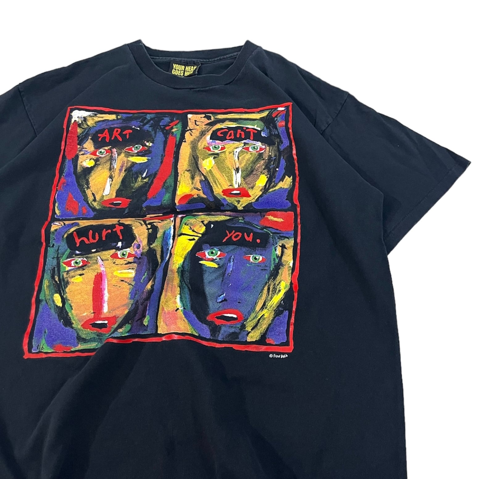 【XL程度】 Fred Babb Vintage Art Tee 袖裾シングルfukube_art