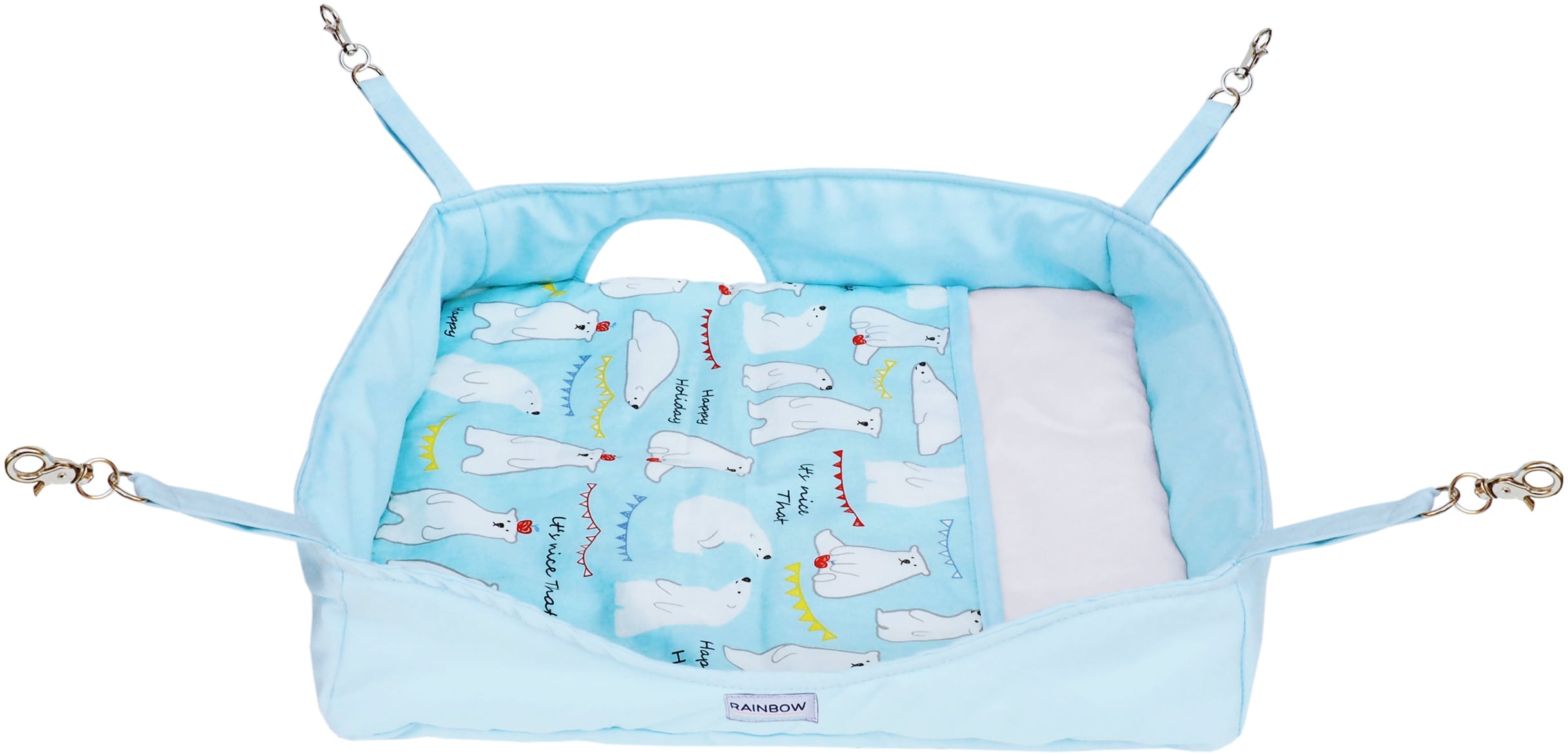 【フェレット用品】サマーグーグーベッド しろくま ピンク/ブルー/グレー