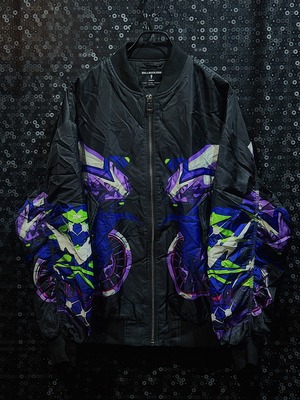 "Bershka"vintage billie eilish collaboration animation graphic blouson jacket