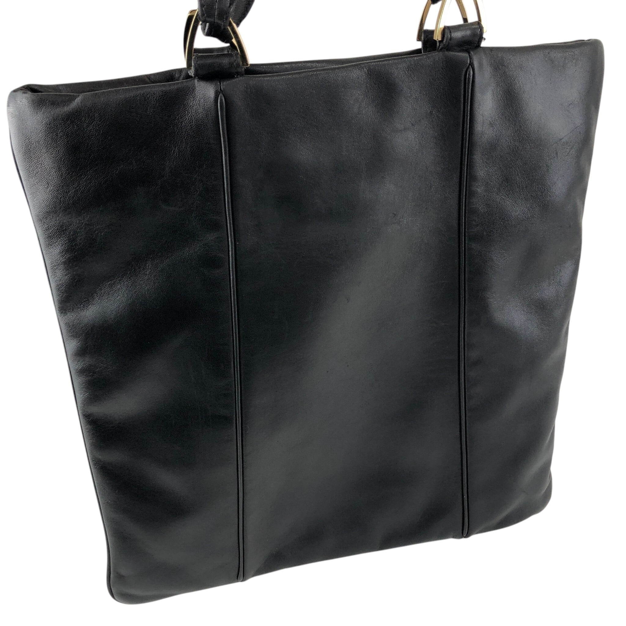 LOEWE ロエベ ハンドバッグ ブラック アナグラム ナッパレザー トート