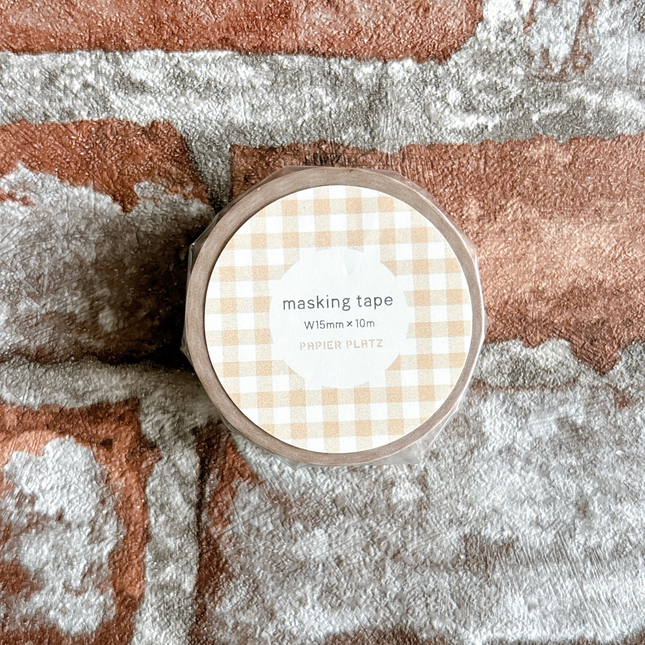 単品】チェック柄マスキングテープ パピアプラッツ | penpen bungu