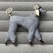 犬ゴールド　シルバー　ブローチ
