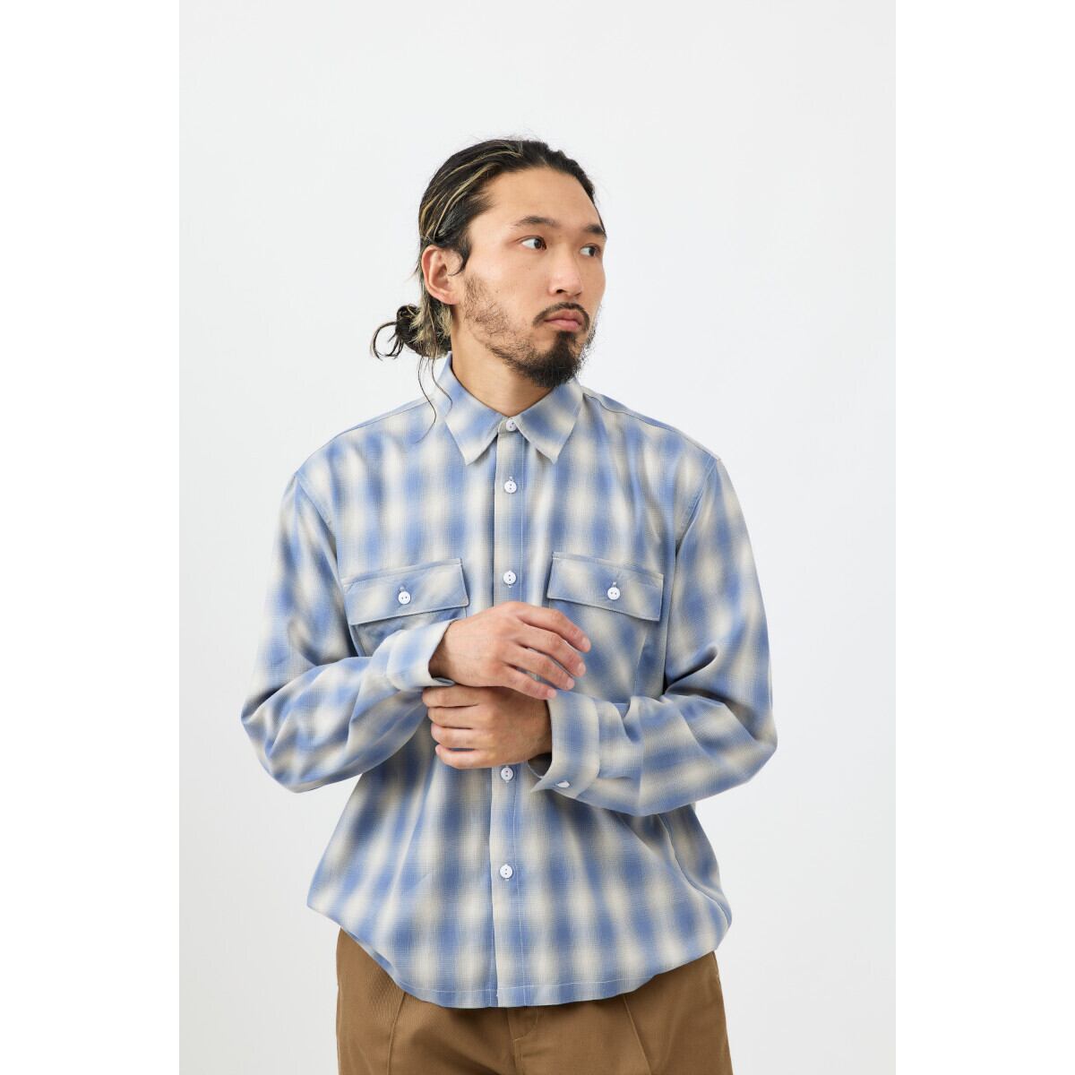 OMBRE CHECK L/S SHIRTS - 3 | 【BIG MIKE / ビッグマイク】公式